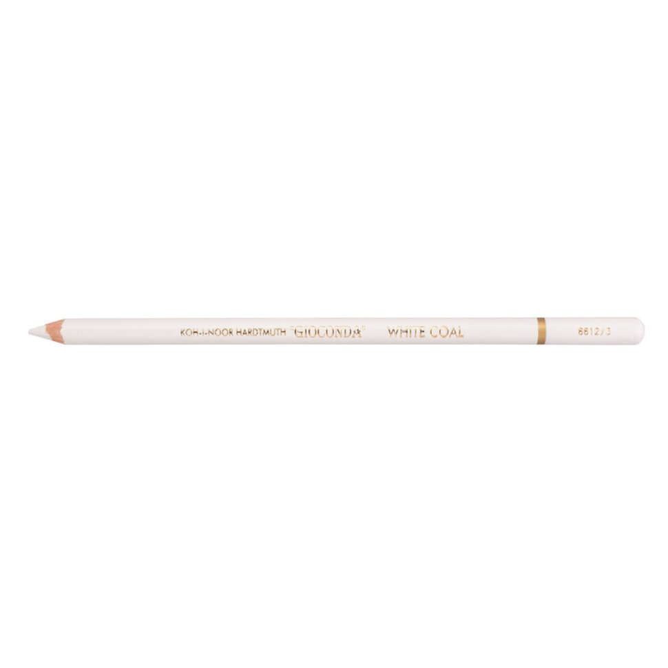 Карандаш угольный KOH-I-NOOR, 1 шт., "Gioconda" EXTRA, белый, HB, 8812003003KS, 182188