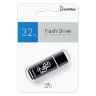 Флеш-диск 32 GB, SMARTBUY Glossy, USB 2.0, черный, SB32GBGS-K, 512776