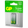 Батарейки КОМПЛЕКТ 2 шт., GP Super G-Tech, AAA (LR03, 24А), алкалиновые, мизинчиковые, блистер, 24A-2, 24A-2CR2, 456682