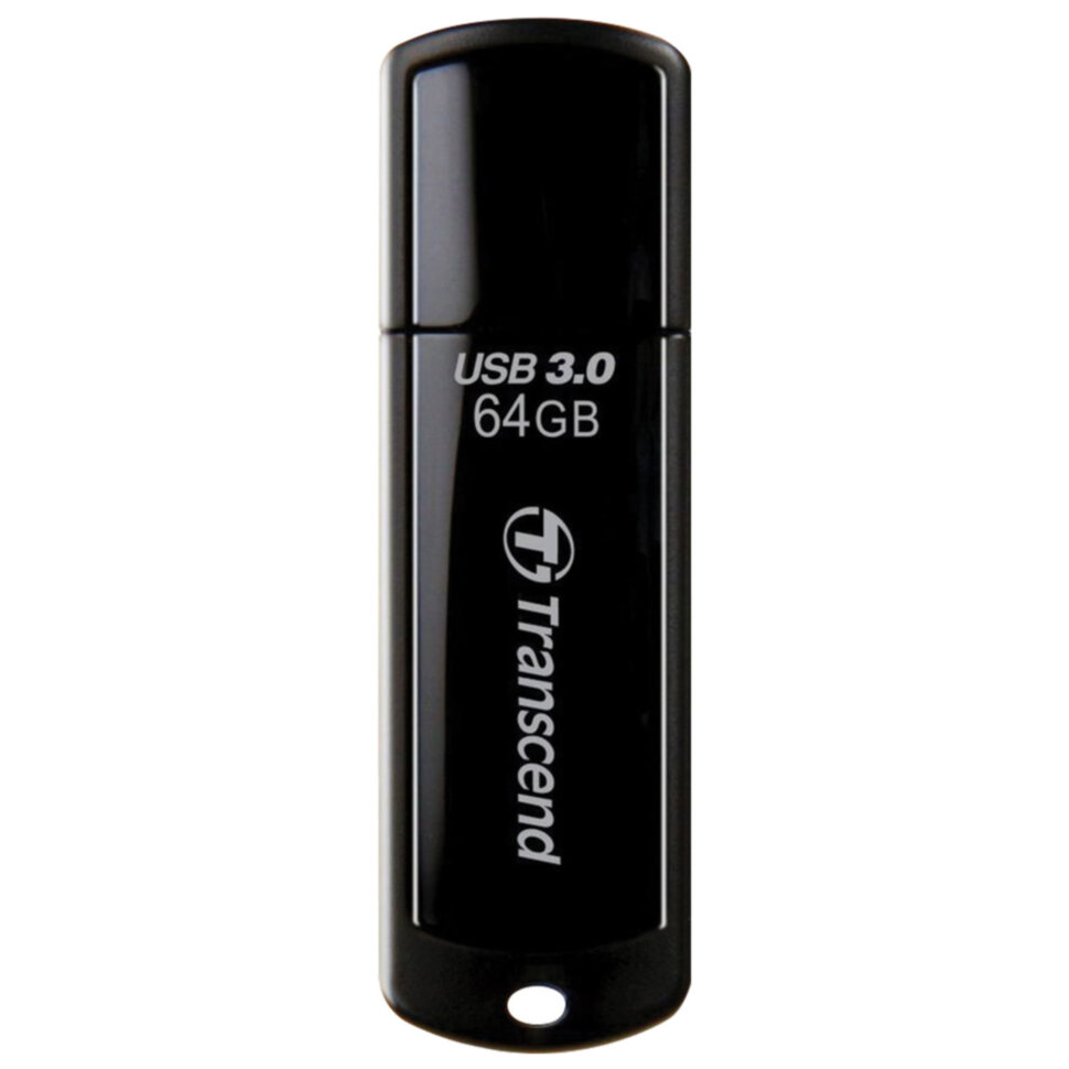 Флеш-диск 64 GB TRANSCEND Jetflash 700 USB 3.0, черный, TS64GJF700, 513178