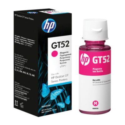 Чернила HP GT52 (M0H55AE) для InkTank 315/410/415, SmartTank 500/515/615 пурпурные, ресурс 8000 страниц, оригинальные, 362323