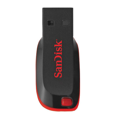 Флеш-диск 16 GB, SANDISK Cruzer Blade, USB 2.0, черный, SDCZ50-016G-B35, 511579