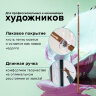 Кисть художественная профессиональная BRAUBERG ART CLASSIC, щетина, плоская, № 4, длинная ручка, 200714, 200714
