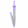 Готовальня BRAUBERG SCHOOL KIT, 9 предметов, циркуль 125 мм, чертежные принадлежности, лаванда, 210713, 210713