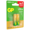 Батарейки КОМПЛЕКТ 2 шт., GP Ultra G-Tech, AA (LR6,15А), алкалиновые, пальчиковые, 15AUA21-2CRSBC2, 457745
