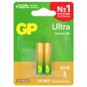 Батарейки КОМПЛЕКТ 2 шт., GP Ultra G-Tech, AAA (LR03, 24А), алкалиновые, мизинчиковые, 24AUA21-2CRSBC2, 457747