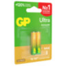 Батарейки КОМПЛЕКТ 2 шт., GP Ultra G-Tech, AAA (LR03, 24А), алкалиновые, мизинчиковые, 24AUA21-2CRSBC2, 457747