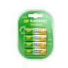 Батарейки аккумуляторные GP ReEnergy Ni-Mh пальчиковые КОМПЛЕКТ 4 шт., АА (HR6), 2600mAh, 270AAHCRGY, 270AAHCRGY-2CRC, 458465