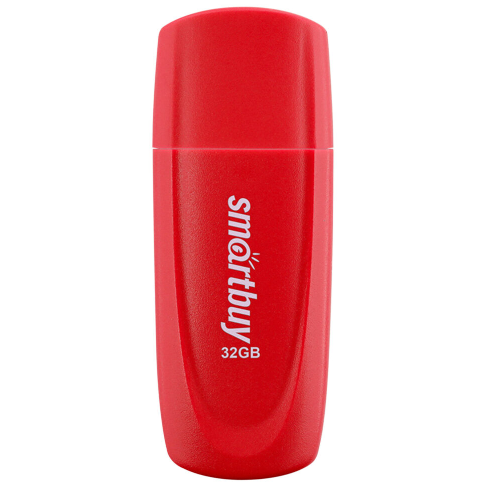 Флеш-диск 32 GB SMARTBUY Scout USB 2.0, красный, SB032GB2SCR, 513768
