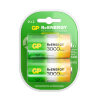 Батарейки аккумуляторные GP ReEnergy Ni-Mh КОМПЛЕКТ 2 шт., D (HR20), 3000 mAh, 300DHCRGY-2CRCB2, 458471