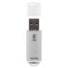 Флеш-диск 8 GB, SMARTBUY V-Cut, USB 2.0, металлический корпус, серебристый, SB8GBVC-S, 512183