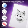 Скетчбук, белая бумага 80 г/м2, 145х203 мм, 80 л., резинка, твердый, BRAUBERG ART DEBUT "Корги", 114579, 114579