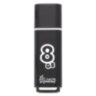 Флеш-диск 8 GB, SMARTBUY Glossy, USB 2.0, черный, SB8GBGS-K, 512177