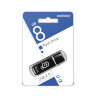Флеш-диск 8 GB, SMARTBUY Glossy, USB 2.0, черный, SB8GBGS-K, 512177