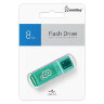 Флеш-диск 8 GB, SMARTBUY Glossy, USB 2.0, зеленый, SB8GBGS-G, 512179