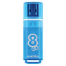 Флеш-диск 8 GB, SMARTBUY Glossy, USB 2.0, синий, SB8GBGS-B, 512178