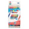 Карандаши двусторонние CARIOCA "Bi-color", 12 штук, 24 цвета, трехгранные, грифель 3 мм, натуральное дерево, 42991, 181703