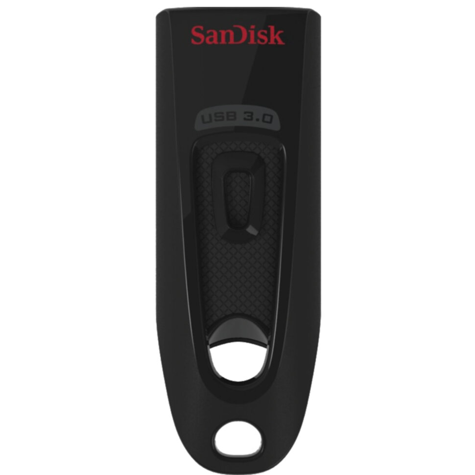 Флеш-диск 128 GB, SANDISK Cruzer Ultra, USB 3.0, черный, SDCZ48-128G-U46, 512231