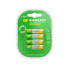 Батарейки аккумуляторные GP ReEnergy Ni-Mh мизинчиковые КОМПЛЕКТ 4 шт., ААА (HR03), 950 mAh, 100AAAHCRGY, 100AAAHCRGY-2C, 458469