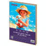 Бумага для гуаши и акрила А3 40 л., 235 г/м2, в коробке, BRAUBERG ART CLASSIC, "Девочка с собачкой", 117736, 117736