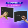 Доска меловая А3 (29,7х42 см), немагнитная, без рамки, ПВХ, ЧЕРНАЯ, BRAUBERG, 238314, 238314