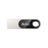Флеш-диск 16 GB NETAC U278, USB 2.0, металлический корпус, серебристый/черный, NT03U278N-016G-20PN, 513713