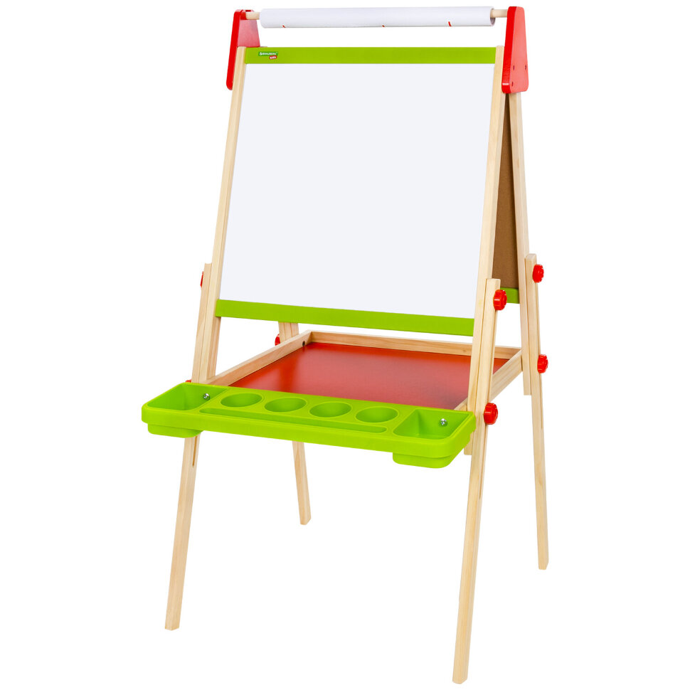 Мольберт растущий 3 в 1 для мела/магнитно-маркерный 48х43 см, BRAUBERG KIDS, 238151, 238151