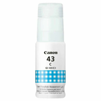 Чернила CANON (GI-43C) для СНПЧ Pixma G540 / G640, голубые, 8000 стр., оригинальные, 4672C001, 364291