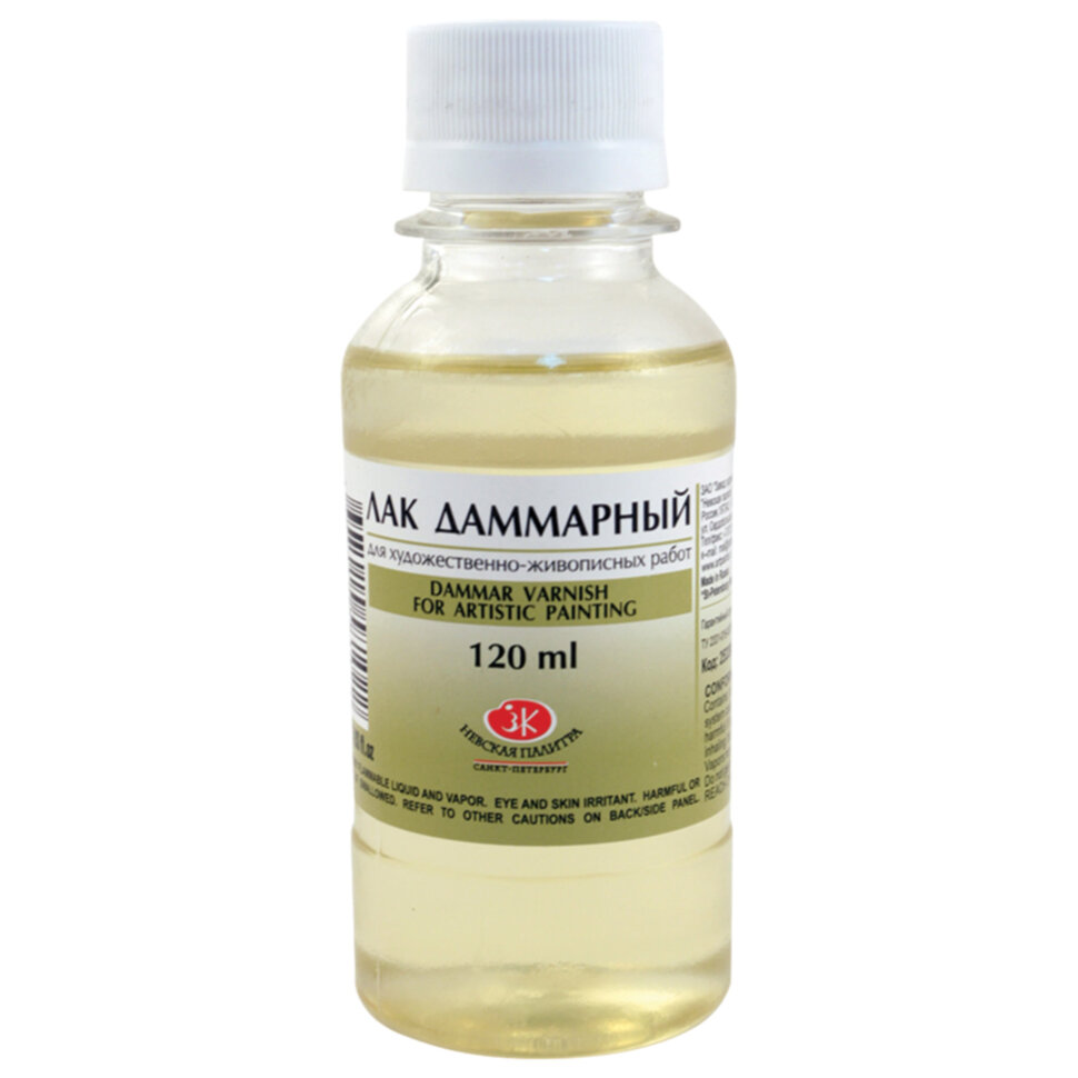Лак даммарный, баночка 120 мл, Невская Палитра, 2533905, 190965