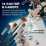 Кисти художественные набор 18 предметов (14 кистей и аксессуары), BRAUBERG ART DEBUT, 201047, 201047