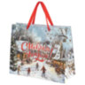 Пакет подарочный (1 шт.) новогодний 26х13х32 см "Winter Wonderland", фольга, ассорти, ЗОЛОТАЯ СКАЗКА, 592443, 12 штук, 592443