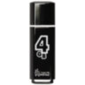 Флеш-диск 4 GB, SMARTBUY Glossy, USB 2.0, черный, SB4GBGS-K, 512764