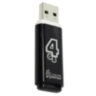 Флеш-диск 4 GB, SMARTBUY Glossy, USB 2.0, черный, SB4GBGS-K, 512764