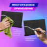 Табличка меловая настольная А4 (21x29,7 см), L-образная, горизонтальная, ПВХ, ЧЕРНАЯ, BRAUBERG, 291291, 291291