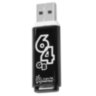 Флеш-диск 64 GB, SMARTBUY Glossy, USB 2.0, черный, SB64GBGS-K, 512795