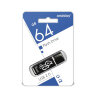 Флеш-диск 64 GB, SMARTBUY Glossy, USB 2.0, черный, SB64GBGS-K, 512795
