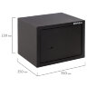 Сейф мебельный BRABIX "SF-230KL", 230х310х250 мм, ключевой замок, черный, 291146, S103BR211514, 291146