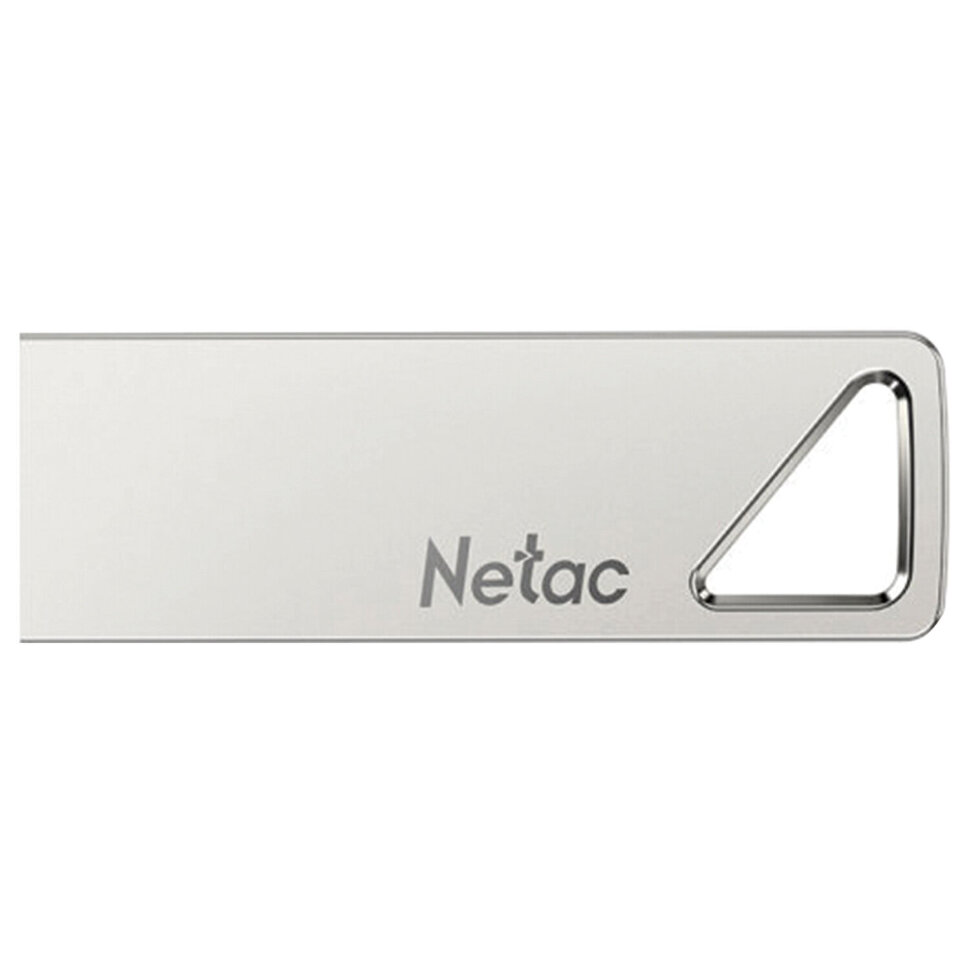 Флеш-диск 16 GB NETAC U326, USB 2.0, металлический корпус, серебристый, NT03U326N-016G-20PN, 513710
