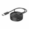 Хаб USB 2.0, 4 порта, черный, A4TECH HUB-20, 1874611, 513942