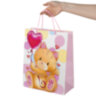 Пакет подарочный (1 штука) 26x13x32 см, ЗОЛОТАЯ СКАЗКА "Lovely Kitty", глиттер, белый/розовый, 608242, 12 штук, 608242