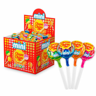 Карамель CHUPA CHUPS (Чупа-Чупс) "Mini", ассорти вкусов, 6 г, КОМПЛЕКТ 100 шт., 624127