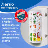 Держатель контейнер корзина XL для пакетов, мешков, бахил, 45х16х13 см, комплект крепежа, PREMIUM, 608283, 608283