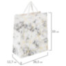 Пакет подарочный (1 штука) 26x13x33 см, ЗОЛОТАЯ СКАЗКА "Golden Marble", тиснение фольгой, 608251, 12 штук, 608251