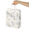 Пакет подарочный (1 штука) 26x13x33 см, ЗОЛОТАЯ СКАЗКА "Golden Marble", тиснение фольгой, 608251, 12 штук, 608251