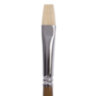 Кисть художественная профессиональная BRAUBERG ART CLASSIC, щетина, плоская, № 12, длинная ручка, 200718, 200718