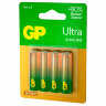 Батарейки КОМПЛЕКТ 4 шт., GP Ultra G-Tech, AA (LR6, 15А), алкалиновые, пальчиковые, 15AUA21-2CRSBC4, 457746