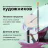 Кисть художественная проф. BRAUBERG ART CLASSIC, синтетика жесткая, плоская, № 8, длинная ручка, 200666, 200666