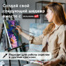 Кисть художественная проф. BRAUBERG ART CLASSIC, синтетика жесткая, плоская, № 8, длинная ручка, 200666, 200666