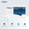 Бумага туалетная листовая Tellus/TORK (Система ТР3) ПРЕМИУМ КОМПЛЕКТ 40 шт., 200 л., 11х23 см, 2-слойная, 233100, 118797