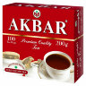 Чай АКБАР "Premium Quality" черный байховый цейлонский, 100 пакетиков по 2 г, 1050046, 624249